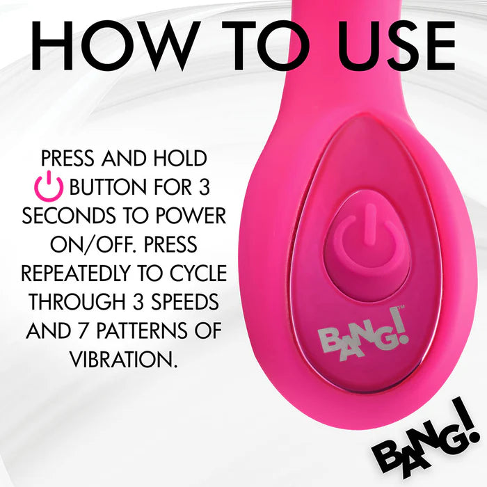 BANG! G-Spot Silicone Vibrator Pink