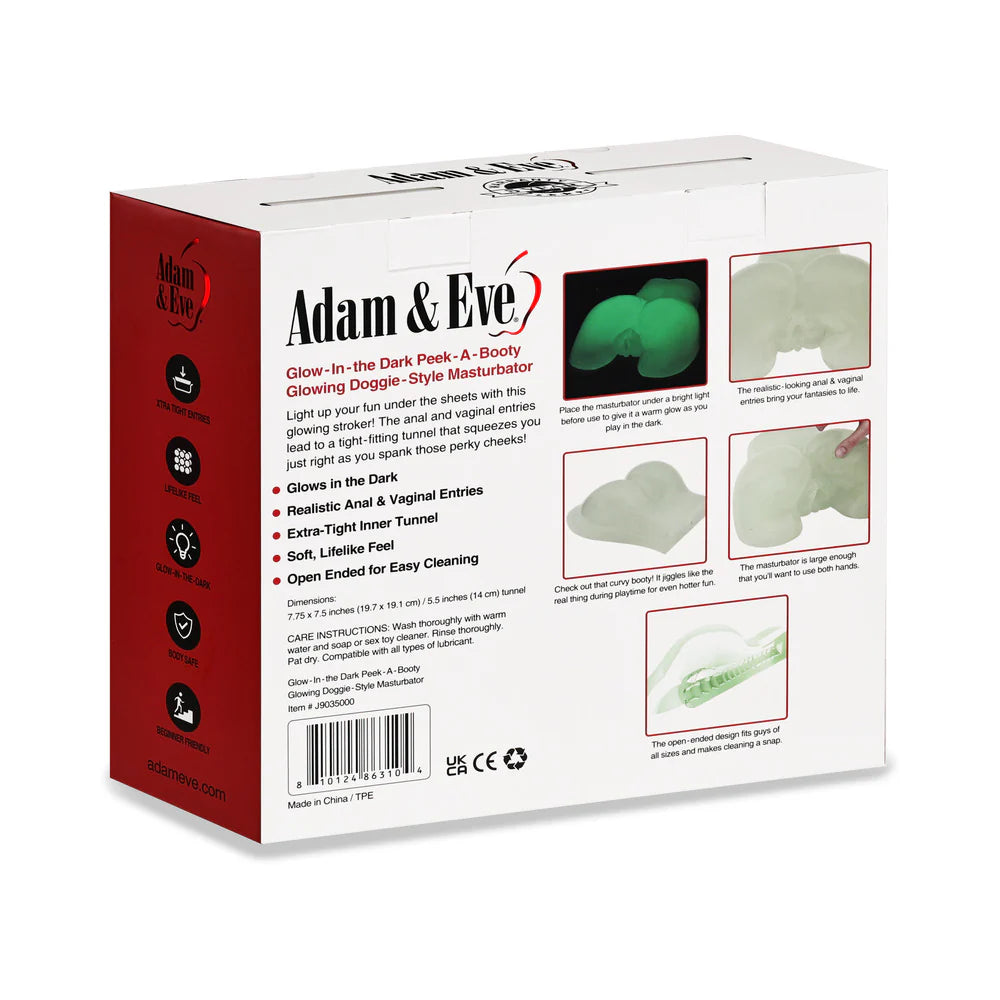 Adam & Eve Glow-in-the-Dark Peek-A-Booty