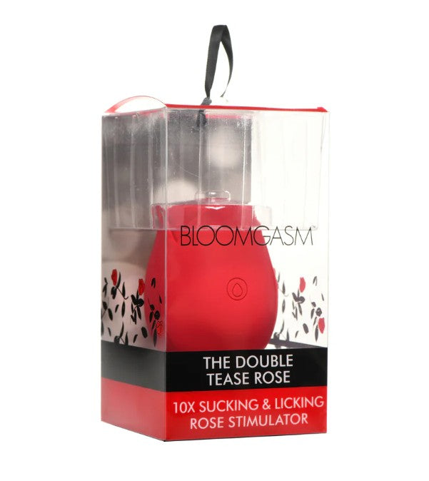 Bloomgasm The Double Tease Rose 10X Sucking & Licking Rose Stimulator