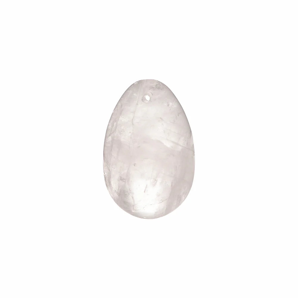 Chakrubs Prism Yoni Egg Clear Quartz (drilled)