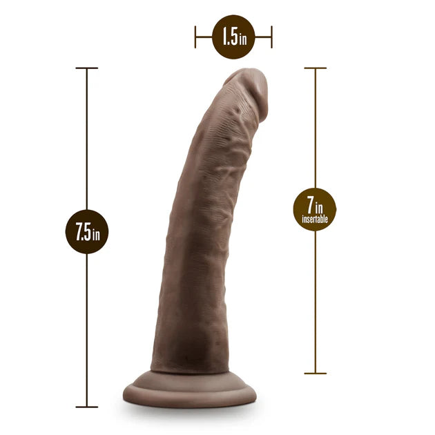 Dr. Skin Plus Realistic 7 in. Triple Density Posable Dildo