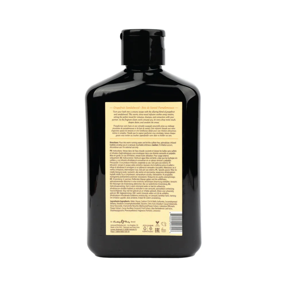 Earthly Body At Night Aphrodisiac Bubble Bath Grapefruit Sandalwood 8.4 oz