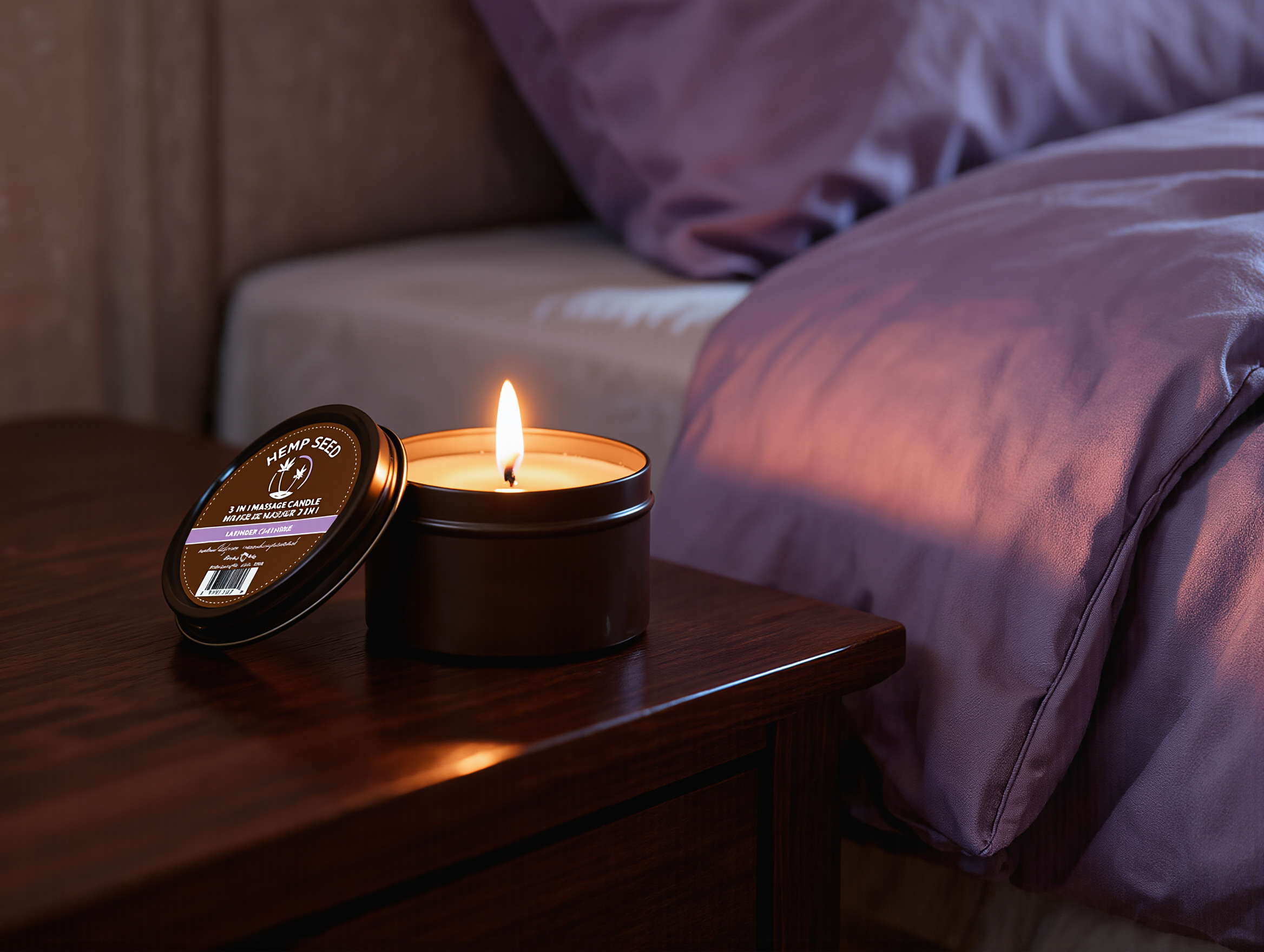 Earthly Body Massage Candle Lavender 6.8oz