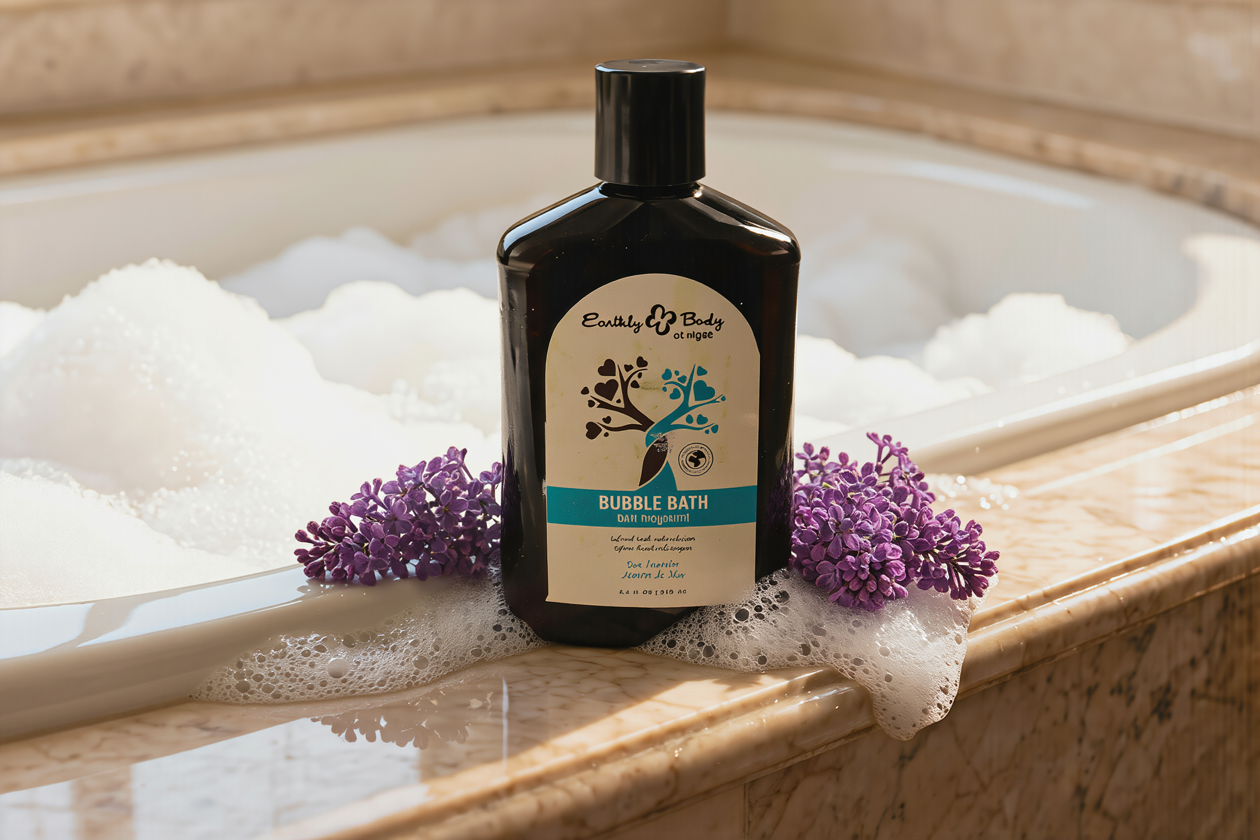 Earthly Body At Night Aphrodisiac Bubble Bath Grapefruit Sandalwood 8.4 oz