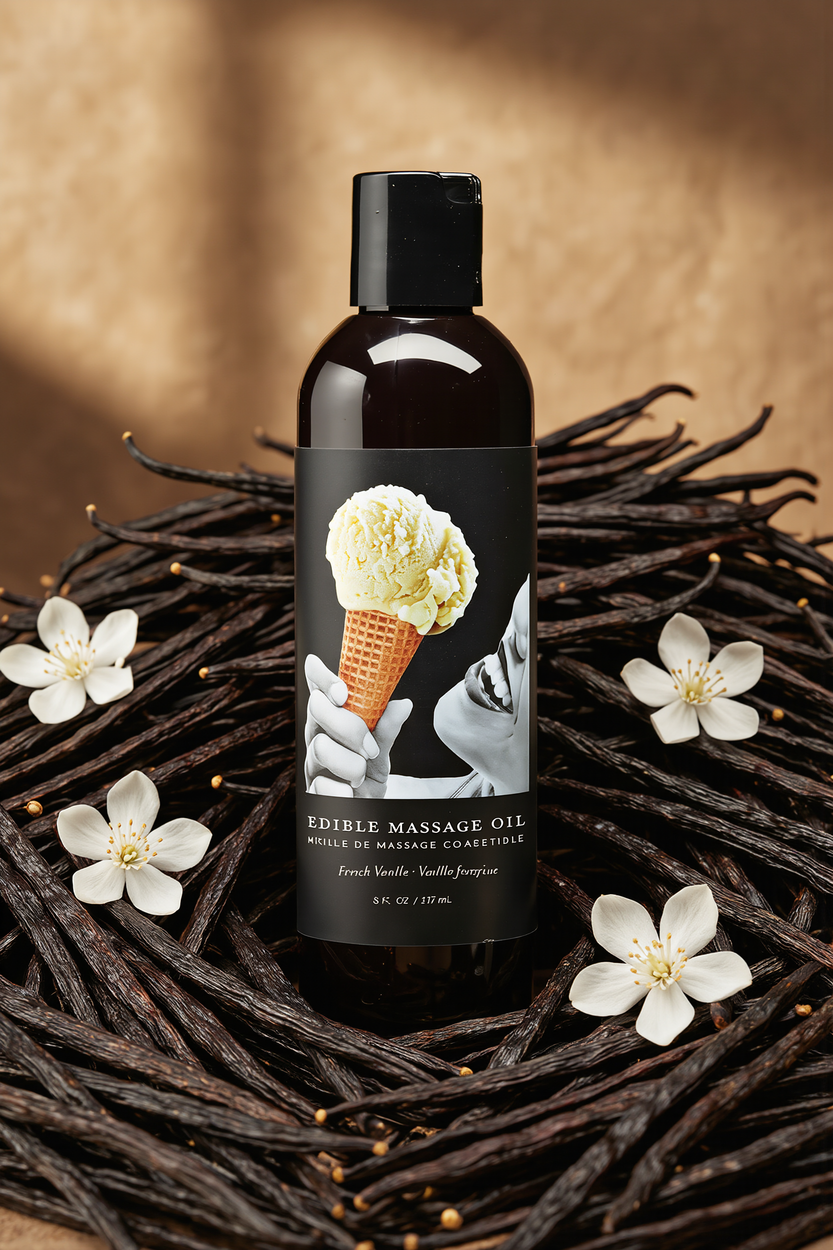 Earthly Body Edible Massage Oil Succulent Strawberry 8oz