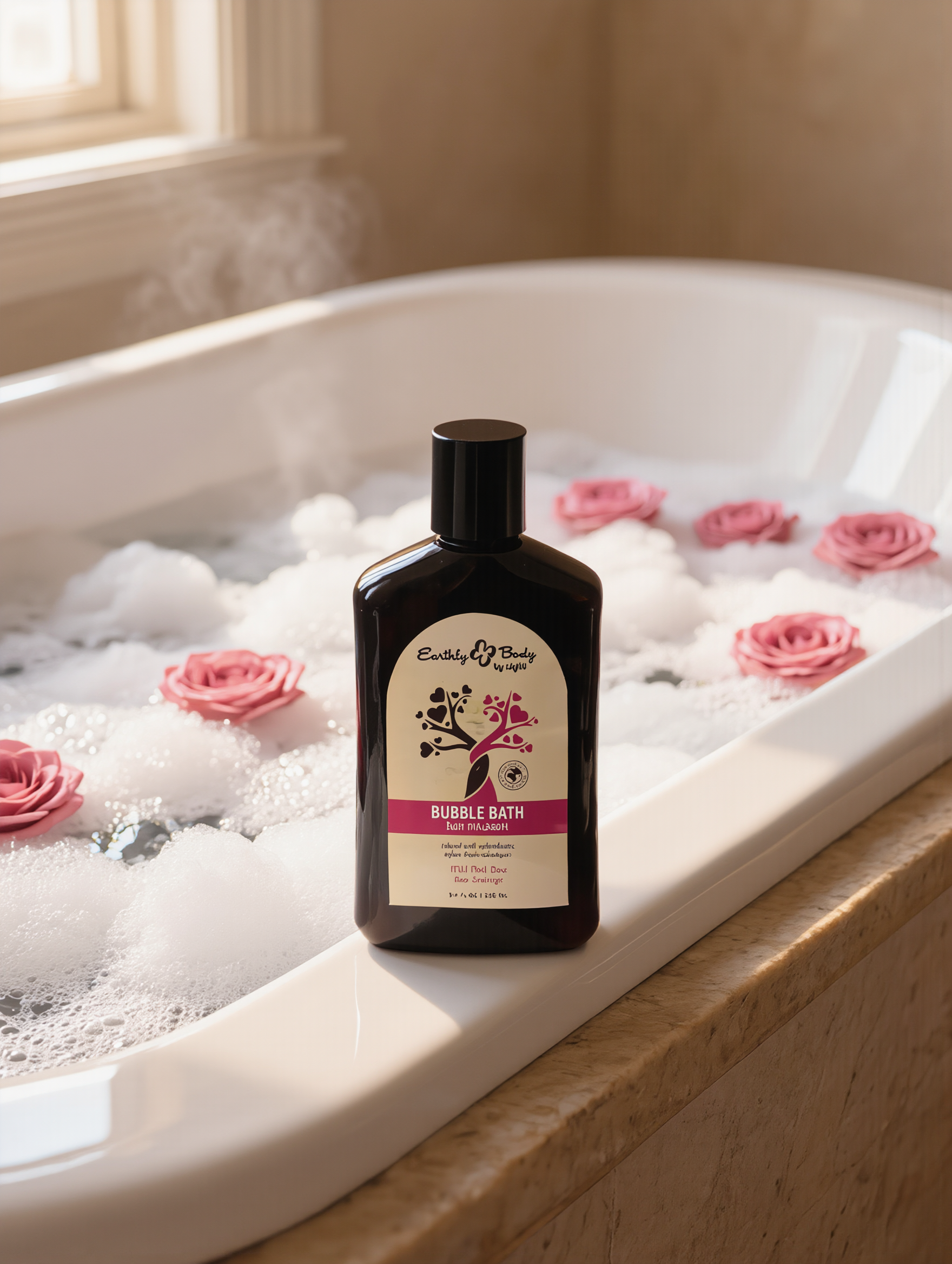 Earthly Body At Night Aphrodisiac Bubble Bath Grapefruit Sandalwood 8.4 oz