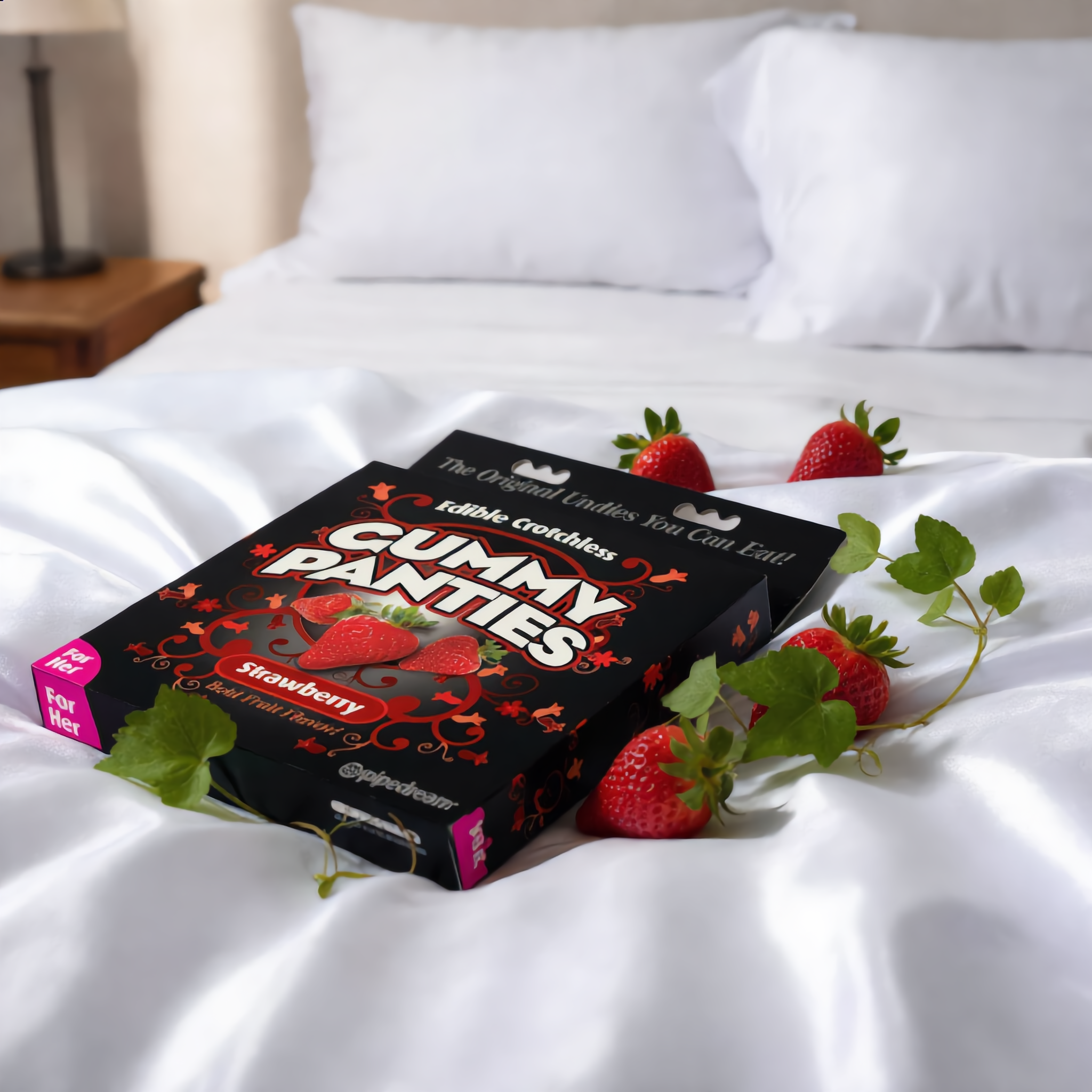 Pipedream Edible Crotchless Gummy Undies For Him Strawberry Flavor