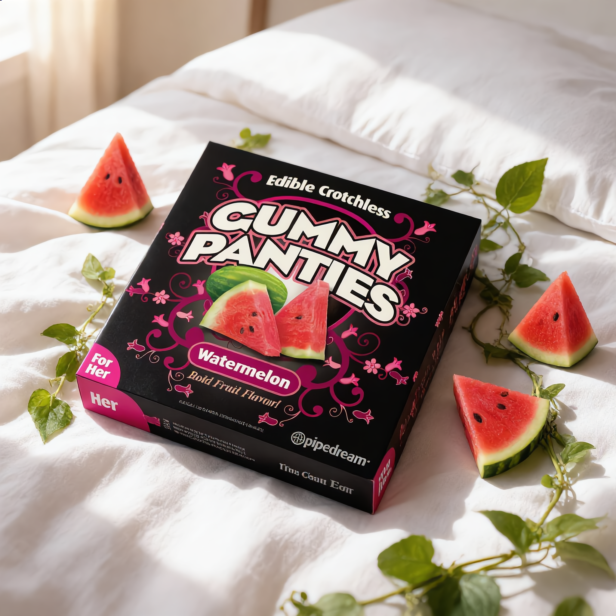 Pipedream Edible Crotchless Gummy Panties Watermelon Flavor
