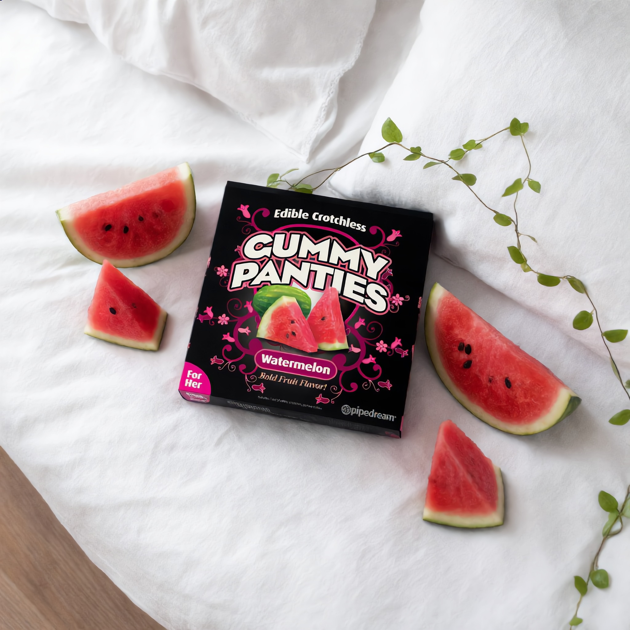 Pipedream Edible Crotchless Gummy Undies For Him Strawberry Flavor