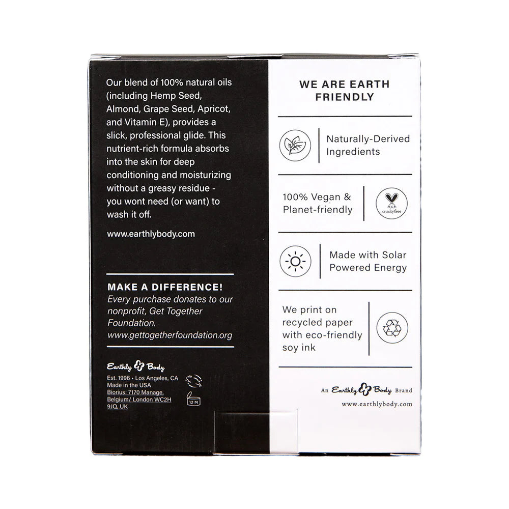 Earthly Body Hemp Seed Holiday Massage Oil Trio Gift Set: Mistletoe Mischief, Tinsel Tease, Yule Be Begging