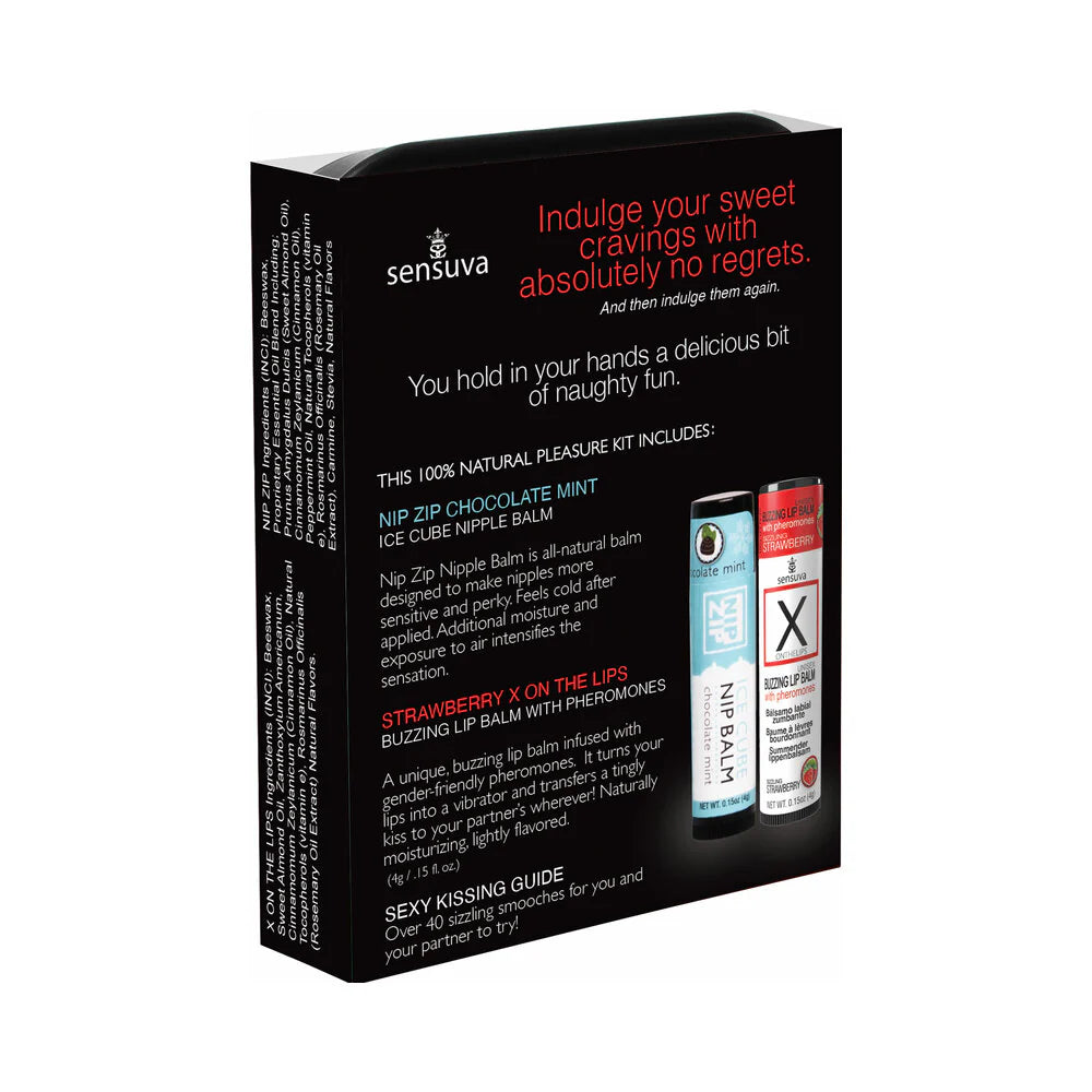 Sensuva Lips & Nips Pleasure Kit Chocolate Strawberry