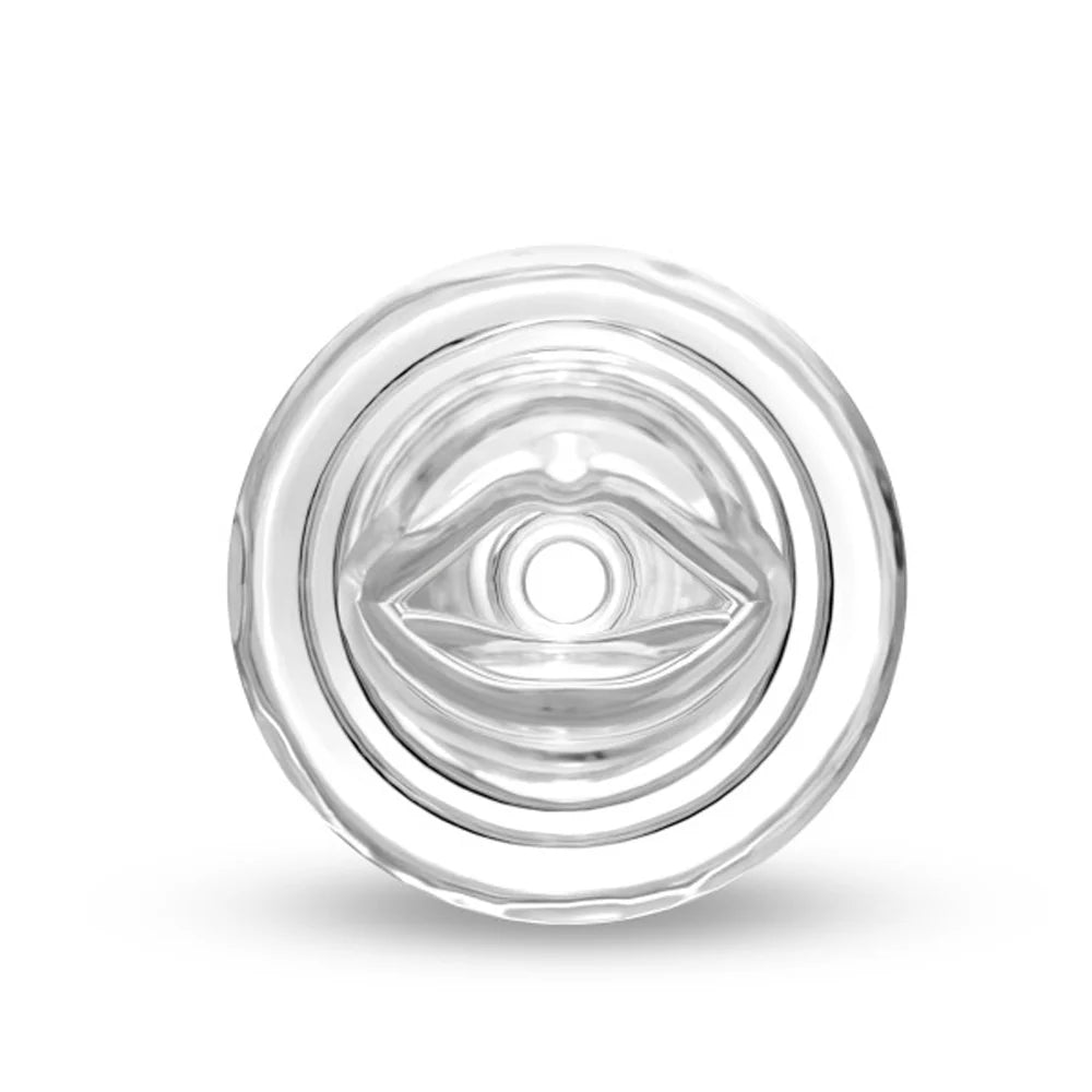 M for Men All Night Glow in the Dark Textured Stroker Clear