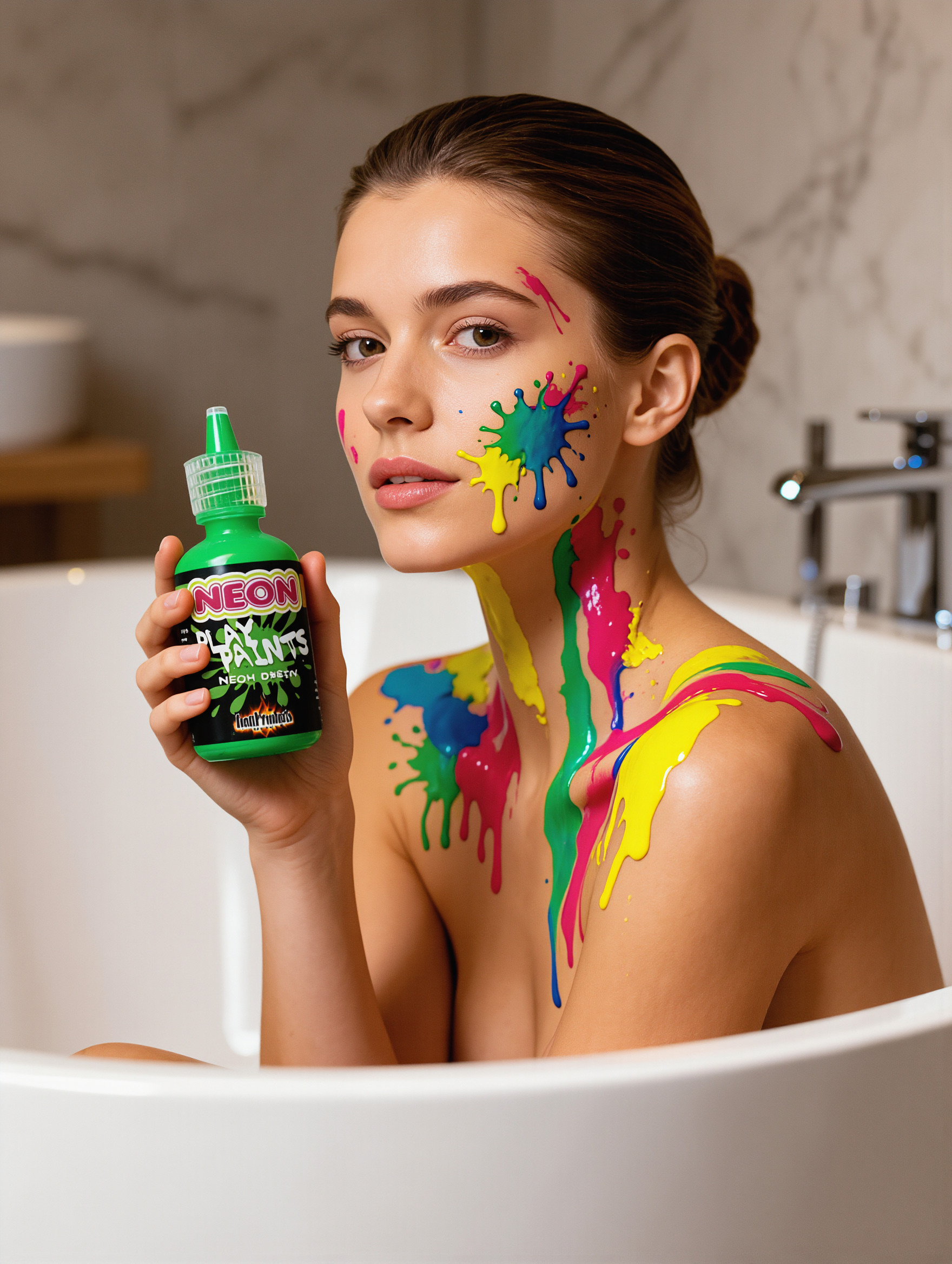Neon Body Paints 3pk Card