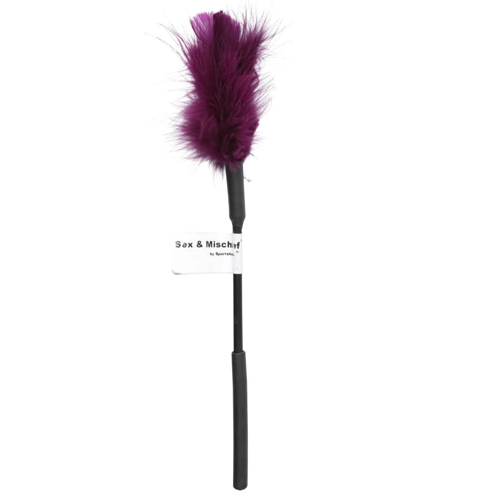 Sportsheets Sex & Mischief Feather Tickler Red