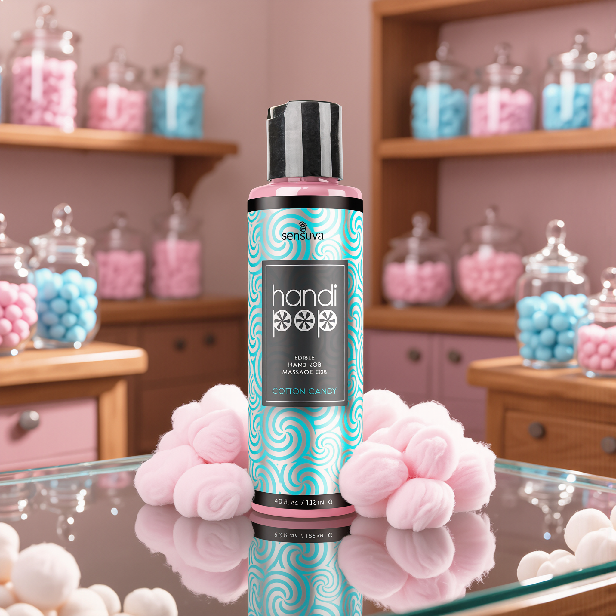 Sensuva HandiPop Edible Hand Job Massage Gel Strawberry 4.2 oz.