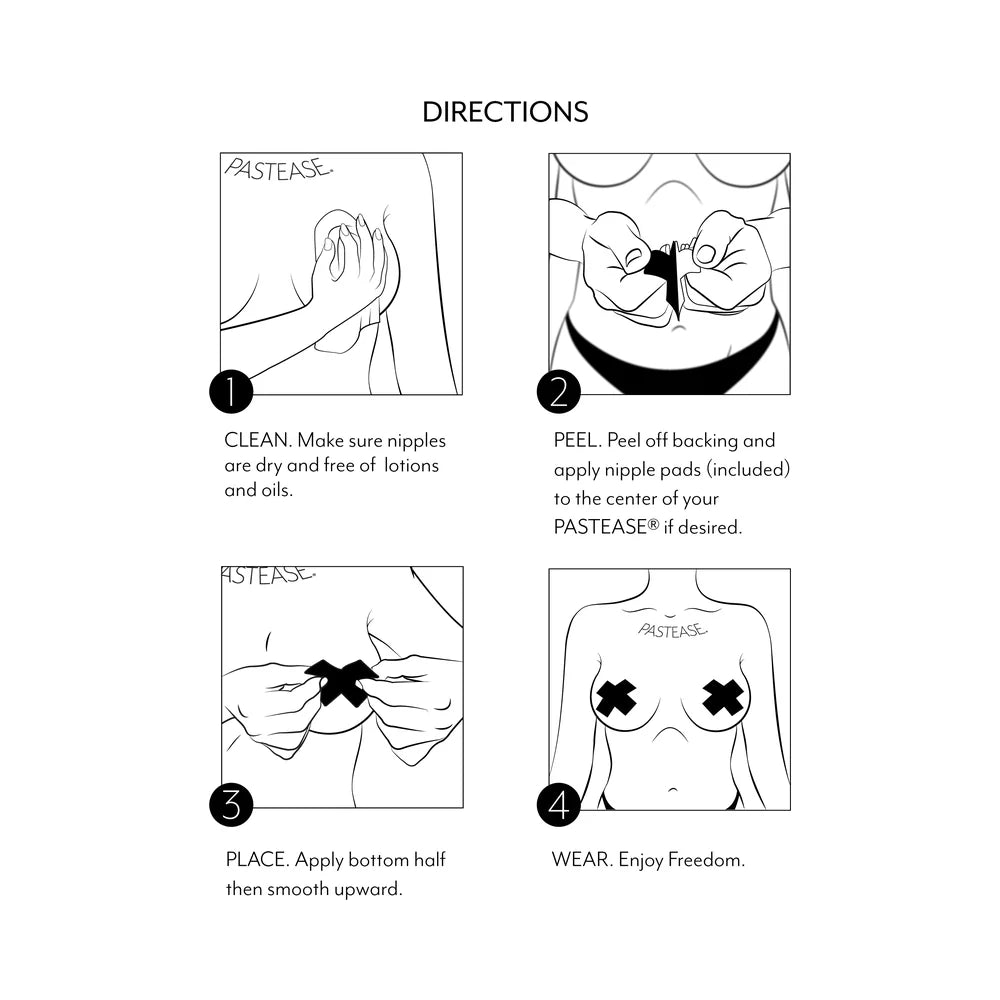 Tastease by Pastease Strawberry Candy Edible Pasties & Pecker Wraps