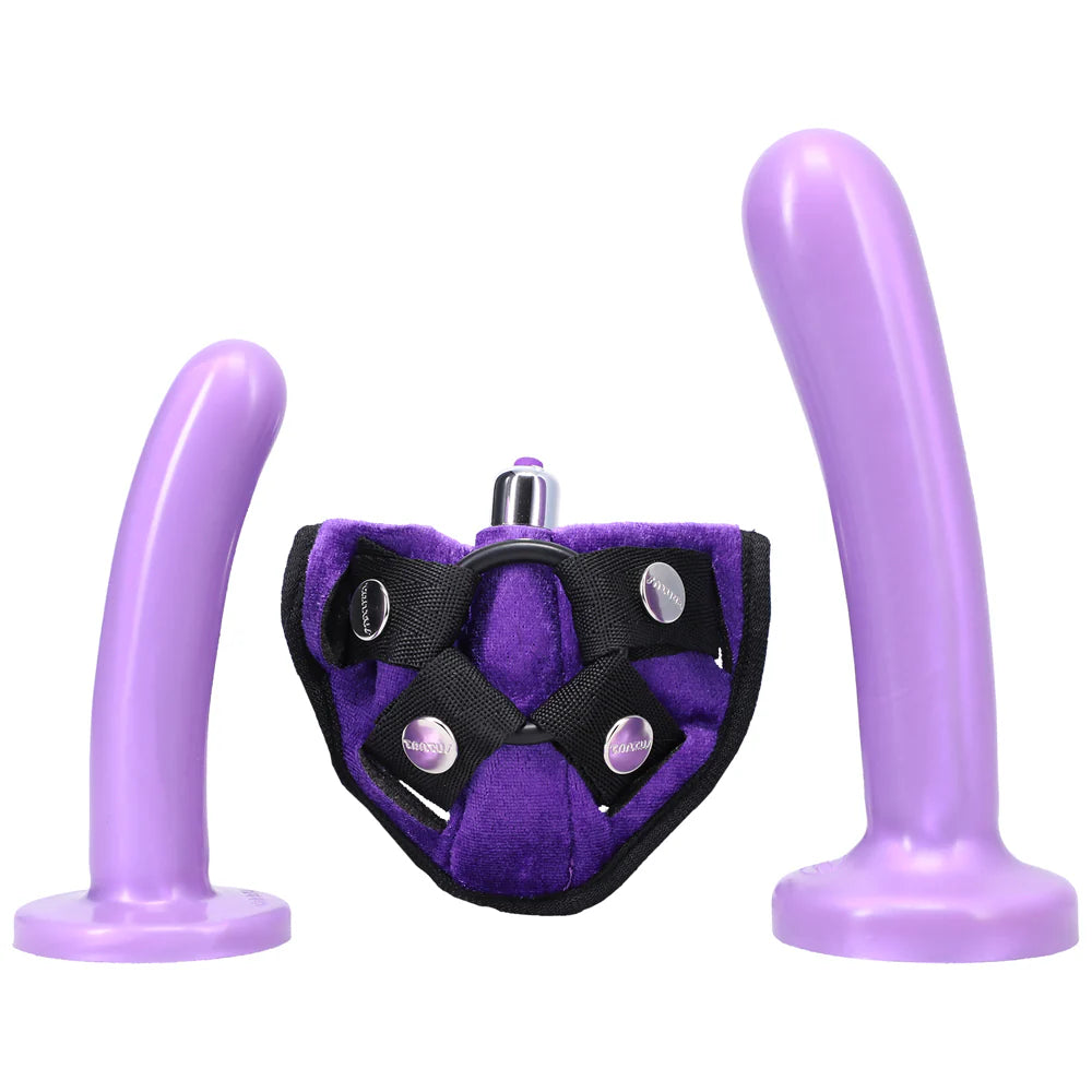 Tantus Bend Over Beginner Strap-On Harness Kit Lavender