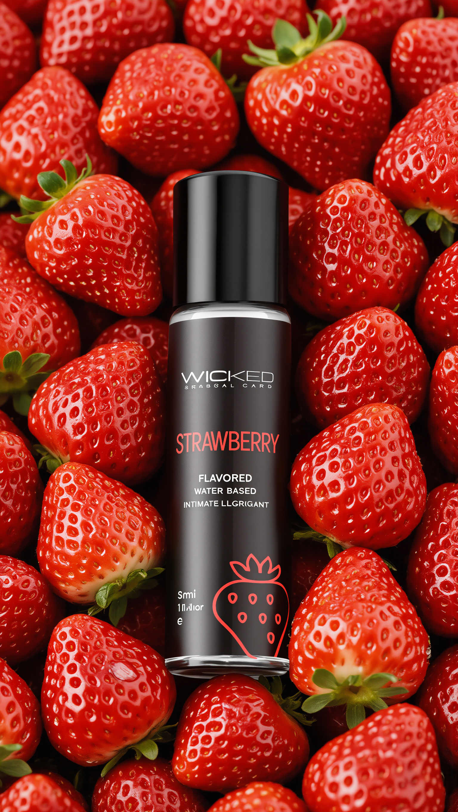 Wicked Aqua Strawberry Water-Based Lubricant