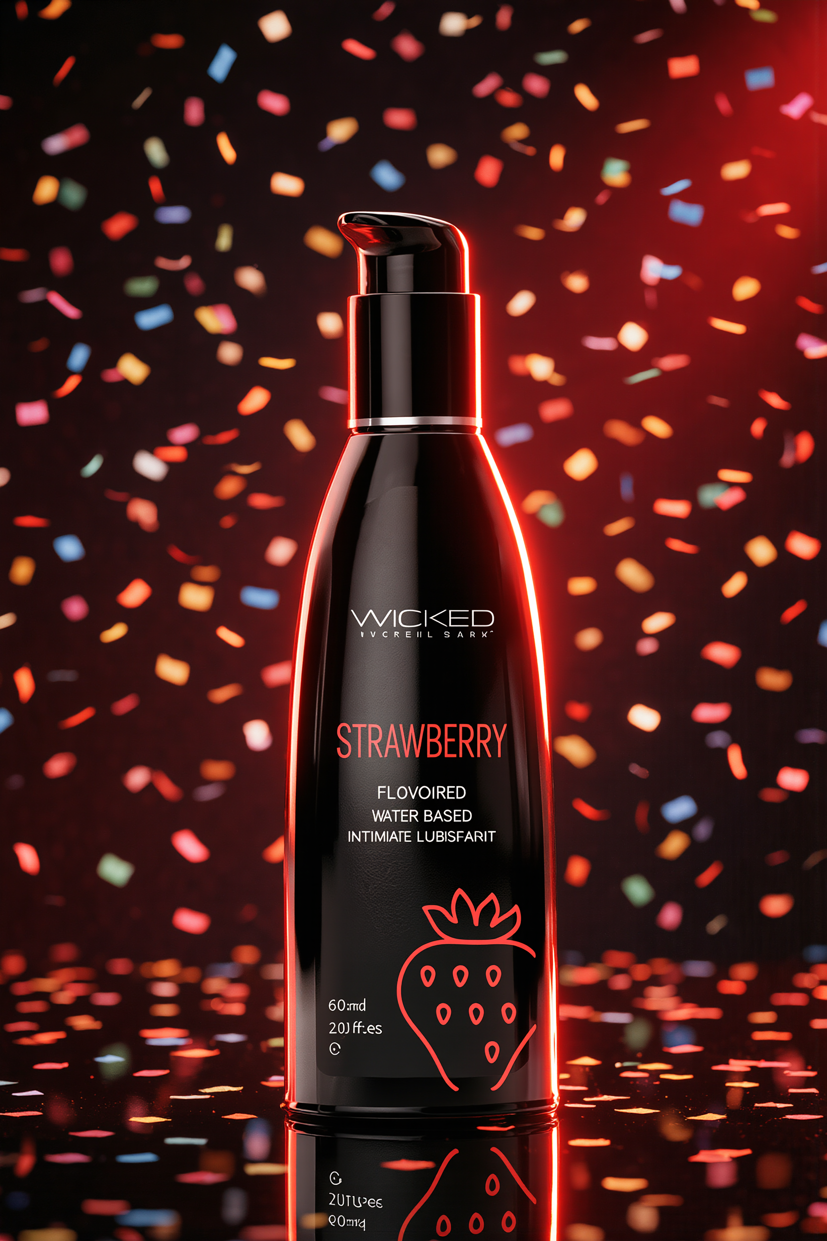 Wicked Aqua Strawberry Water-Based Lubricant