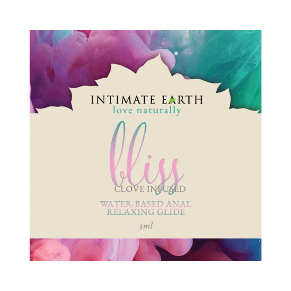 Intimate Earth Bliss Anal Relaxing Water based Glide 3 ml/0.10 oz/0.10 oz Foil