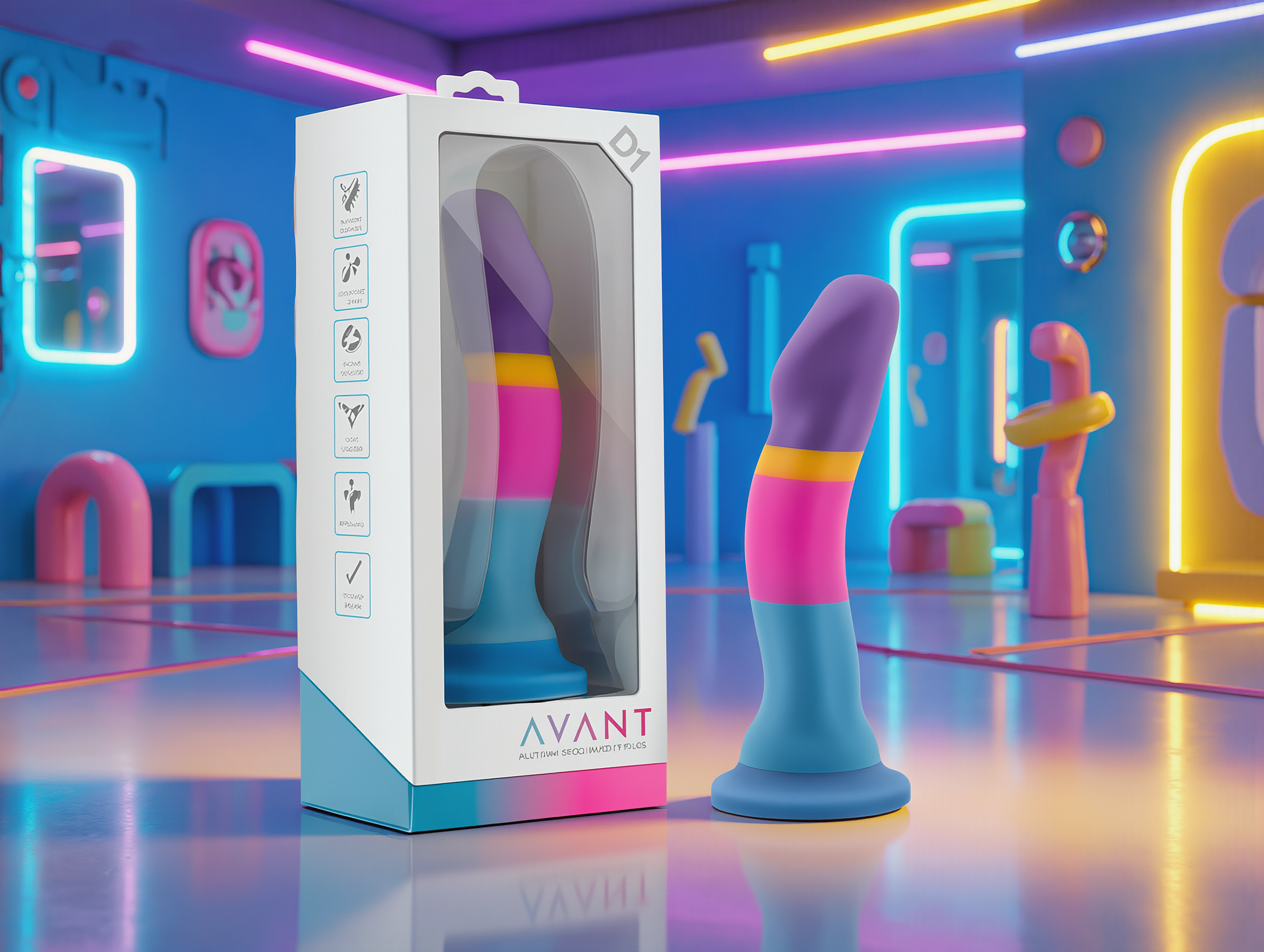 Avant D1 Hot 'n' Cool 7.5 in. Silicone Dildo