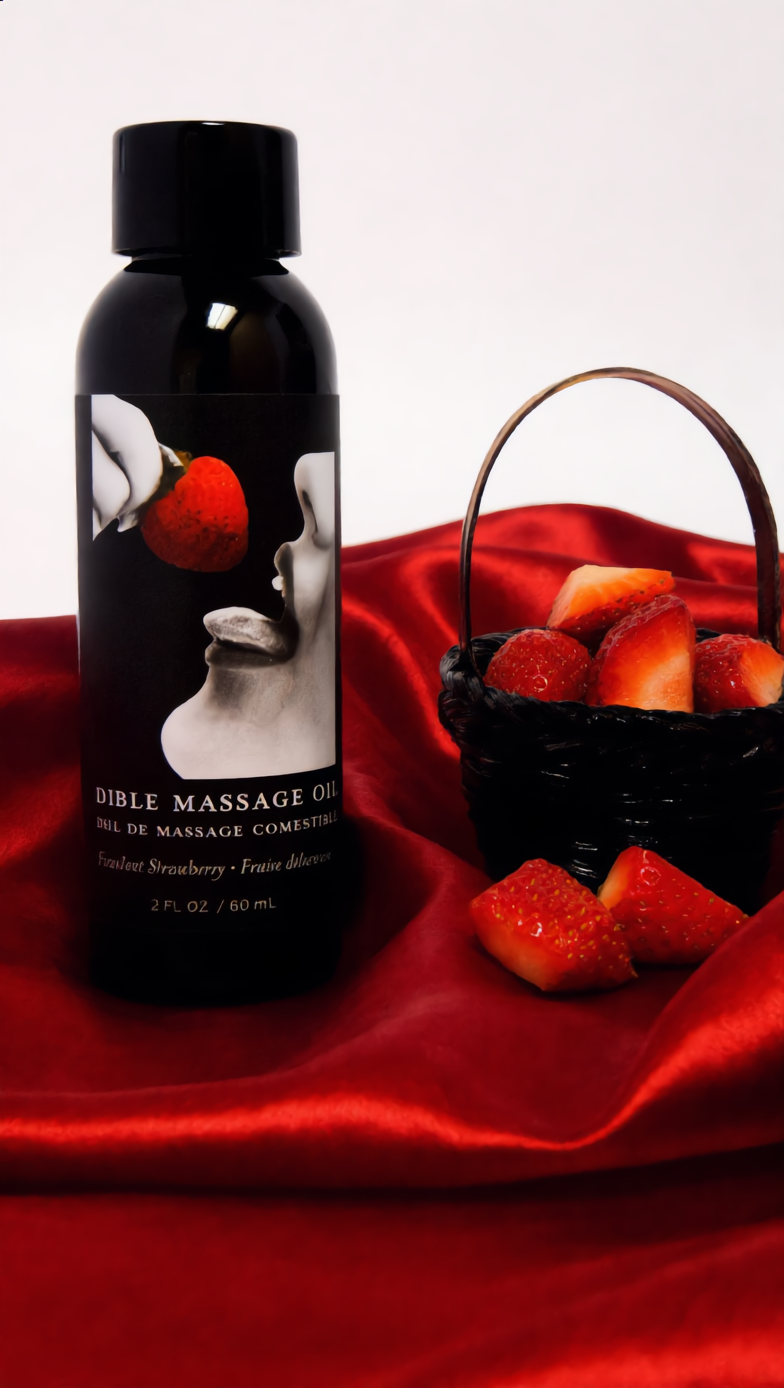 Earthly Body Edible Massage Oil Succulent Strawberry 8oz