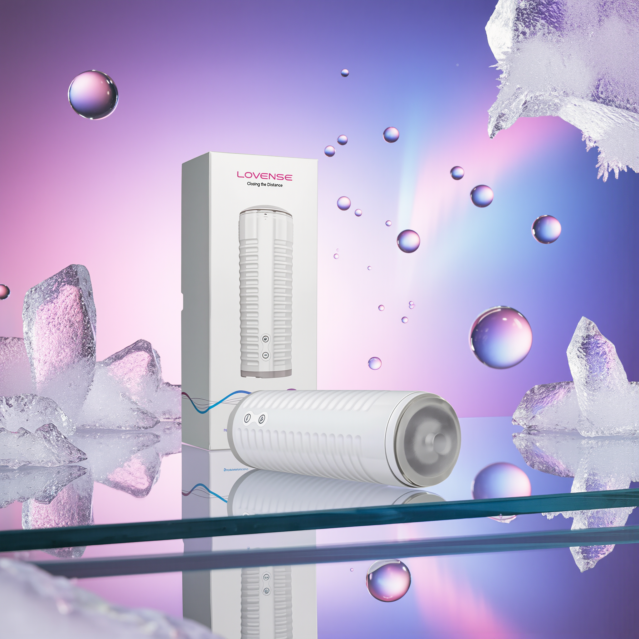 Lovense Max 2 Bluetooth App-Controlled Vibrating and Suction Masturbator (Neutral Sleeve)