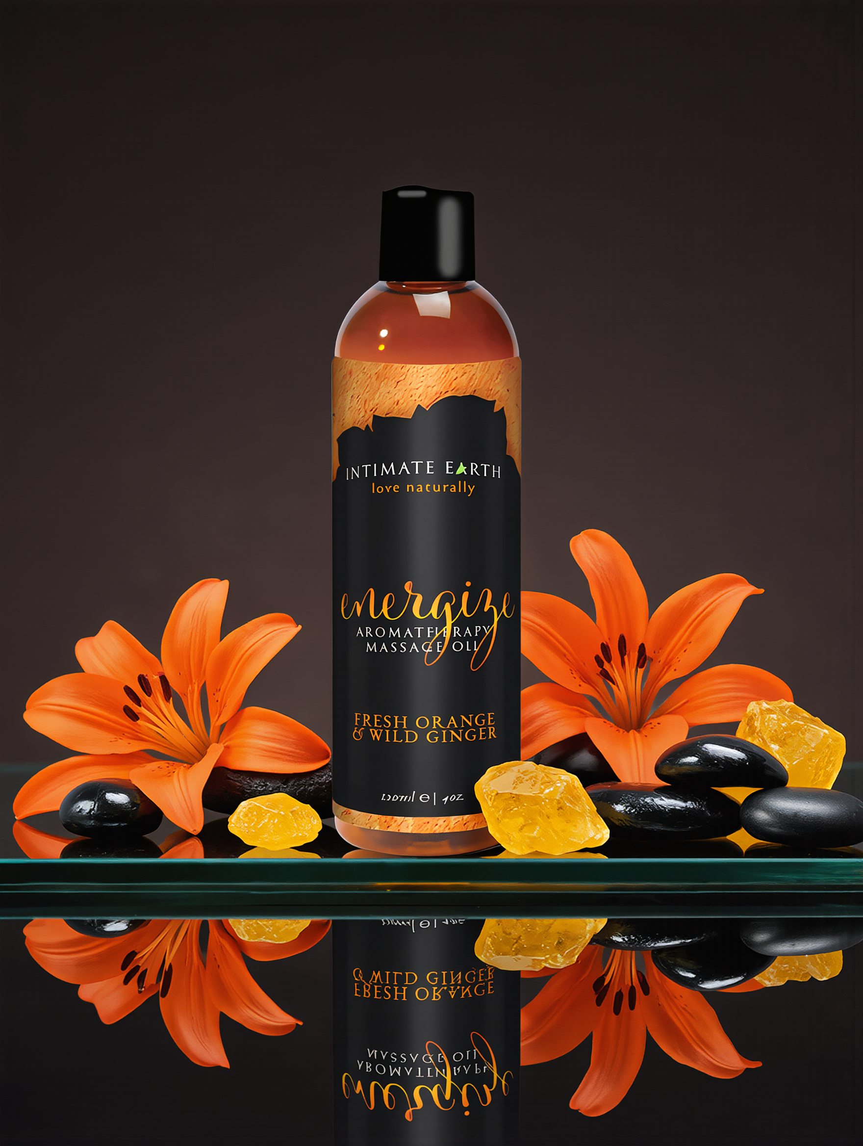 Intimate Earth Energize Massage Oil 120 ml/4 oz
