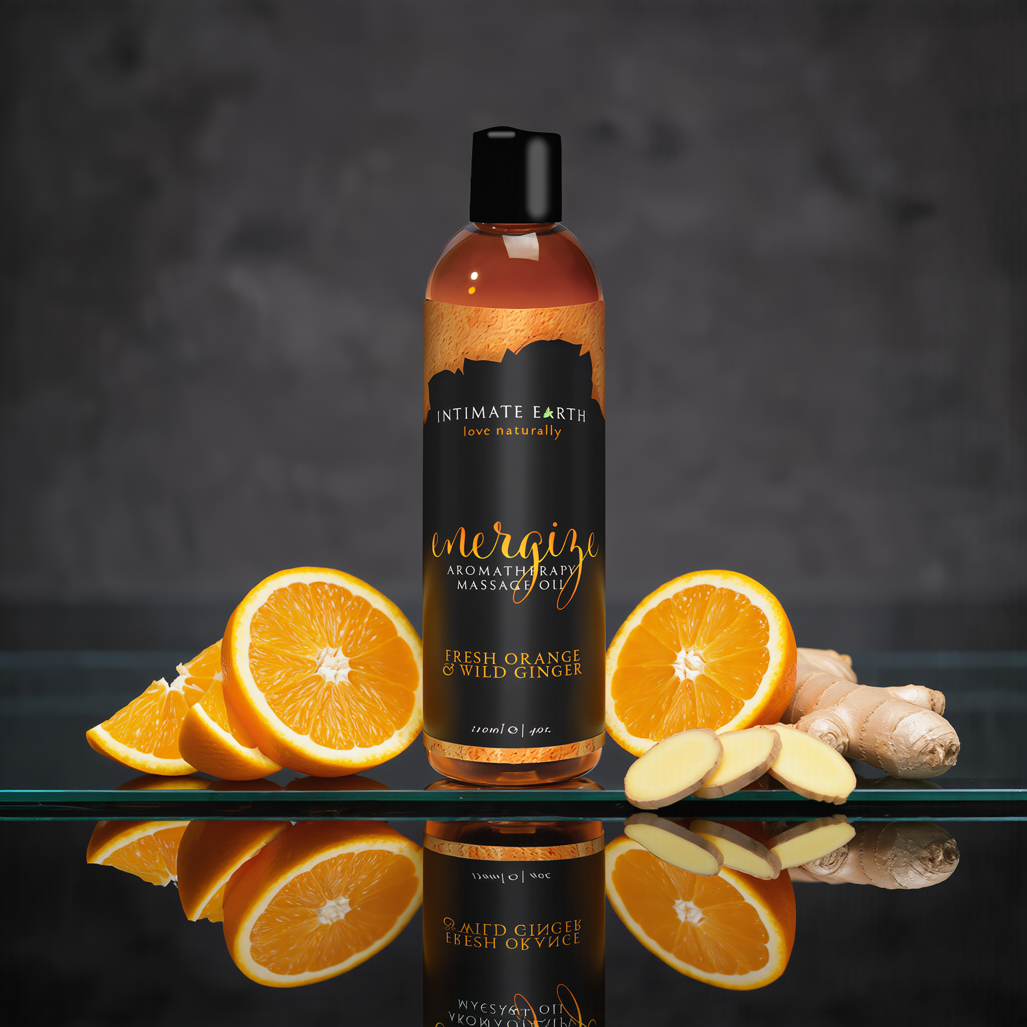 Intimate Earth Energize Massage Oil 120 ml/4 oz