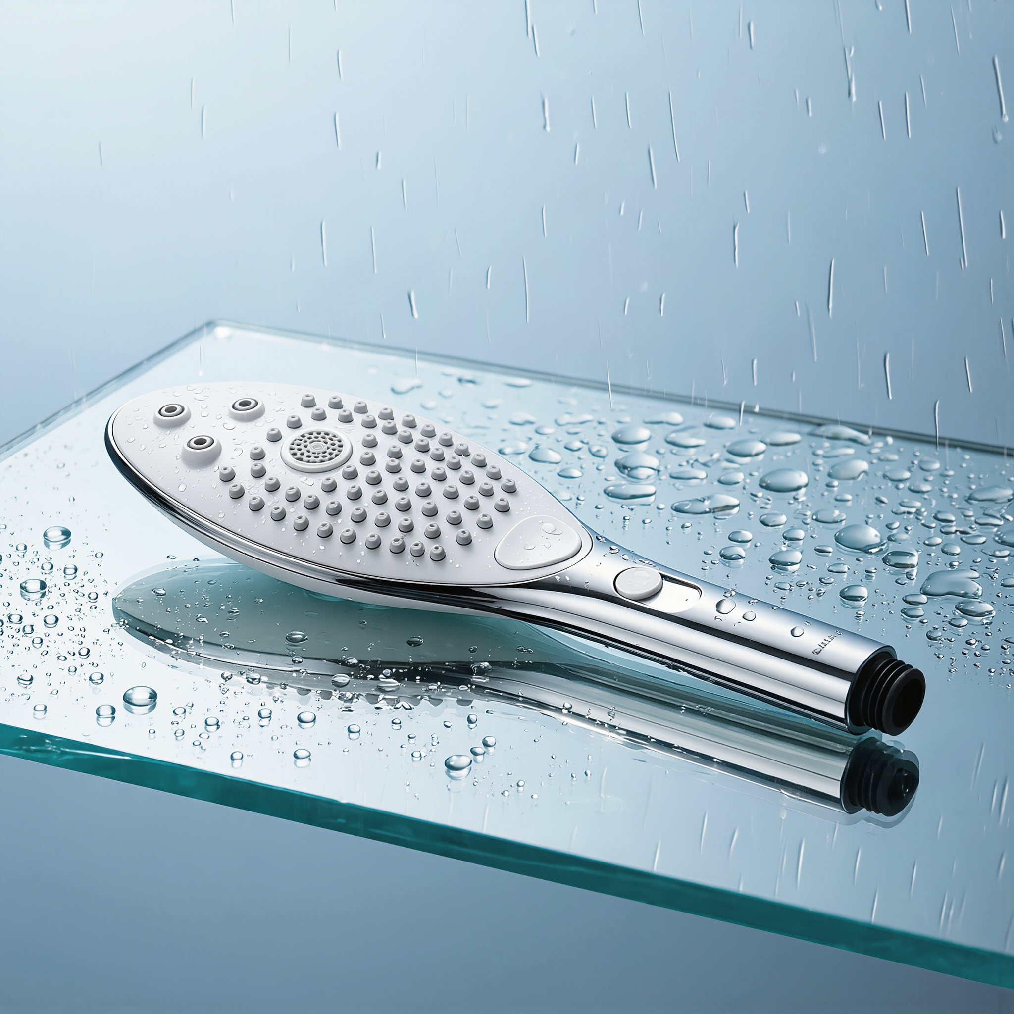 Womanizer Wave Shower Head Masturbator Chrome
