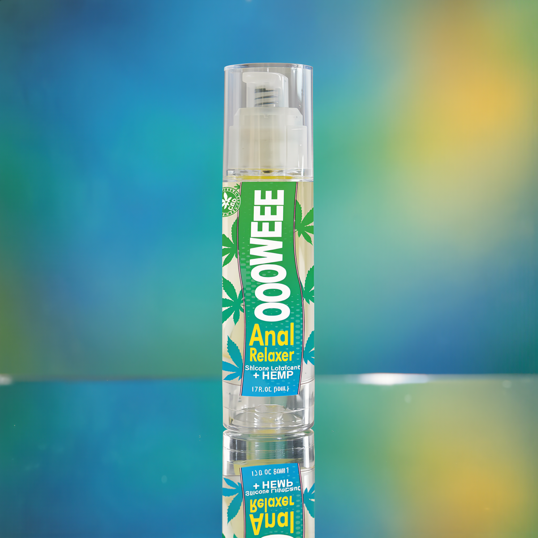 OOOWEE Anal Relaxing Silicone Lubricant with Hemp Seed Oil 1.7 oz bottle