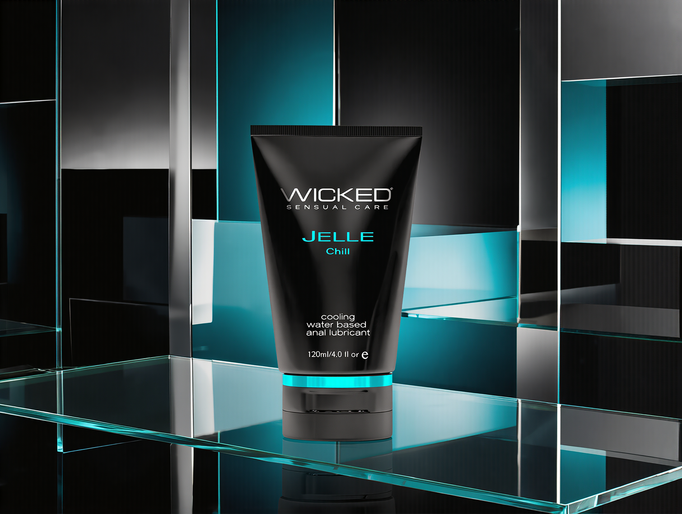 Wicked Jelle Chill Cooling Anal Lubricant 4 oz.