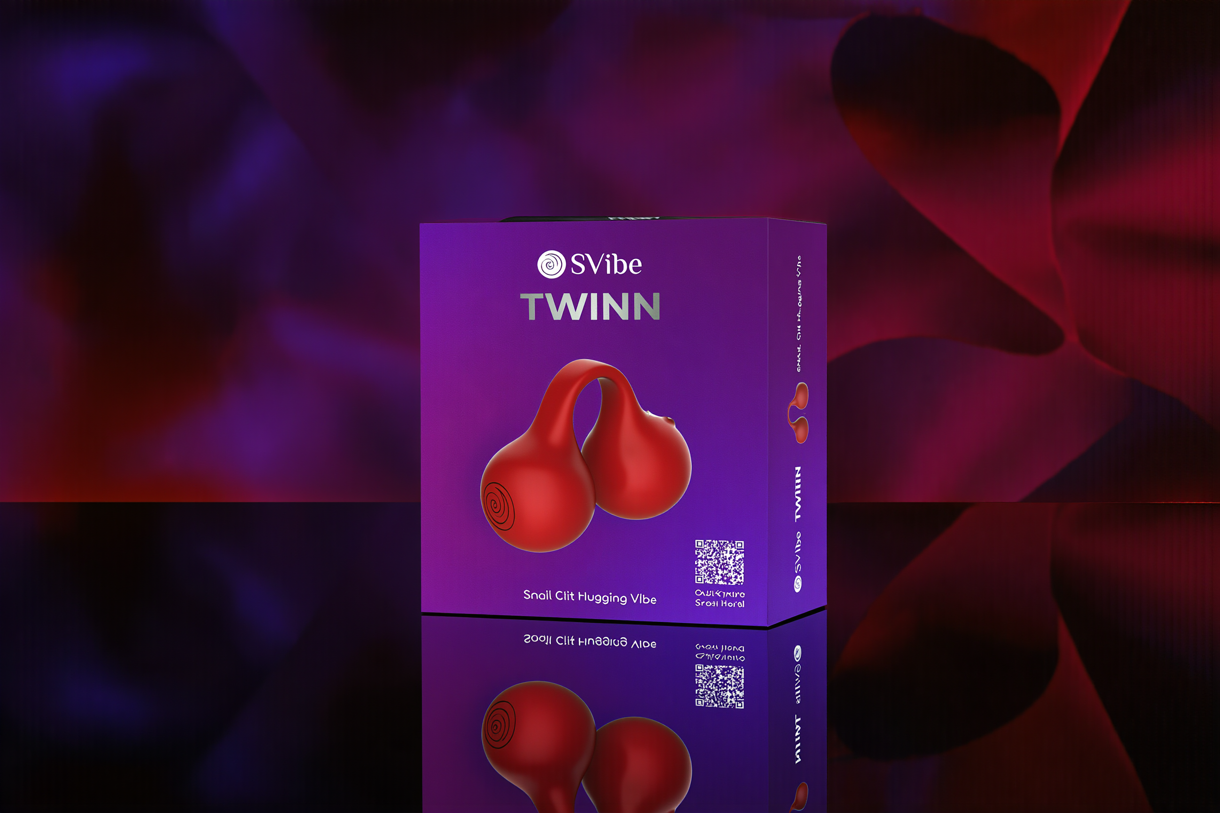 SVibe Snail Twinn Finger Vibrator Cherry