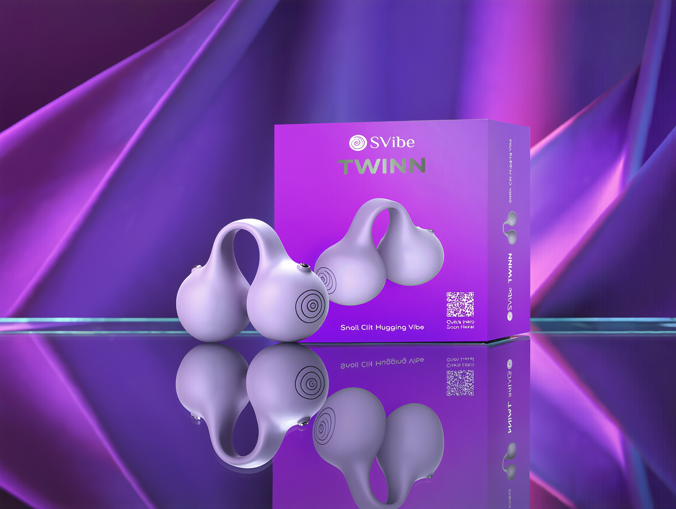 SVibe Snail Twinn Finger Vibrator Cherry