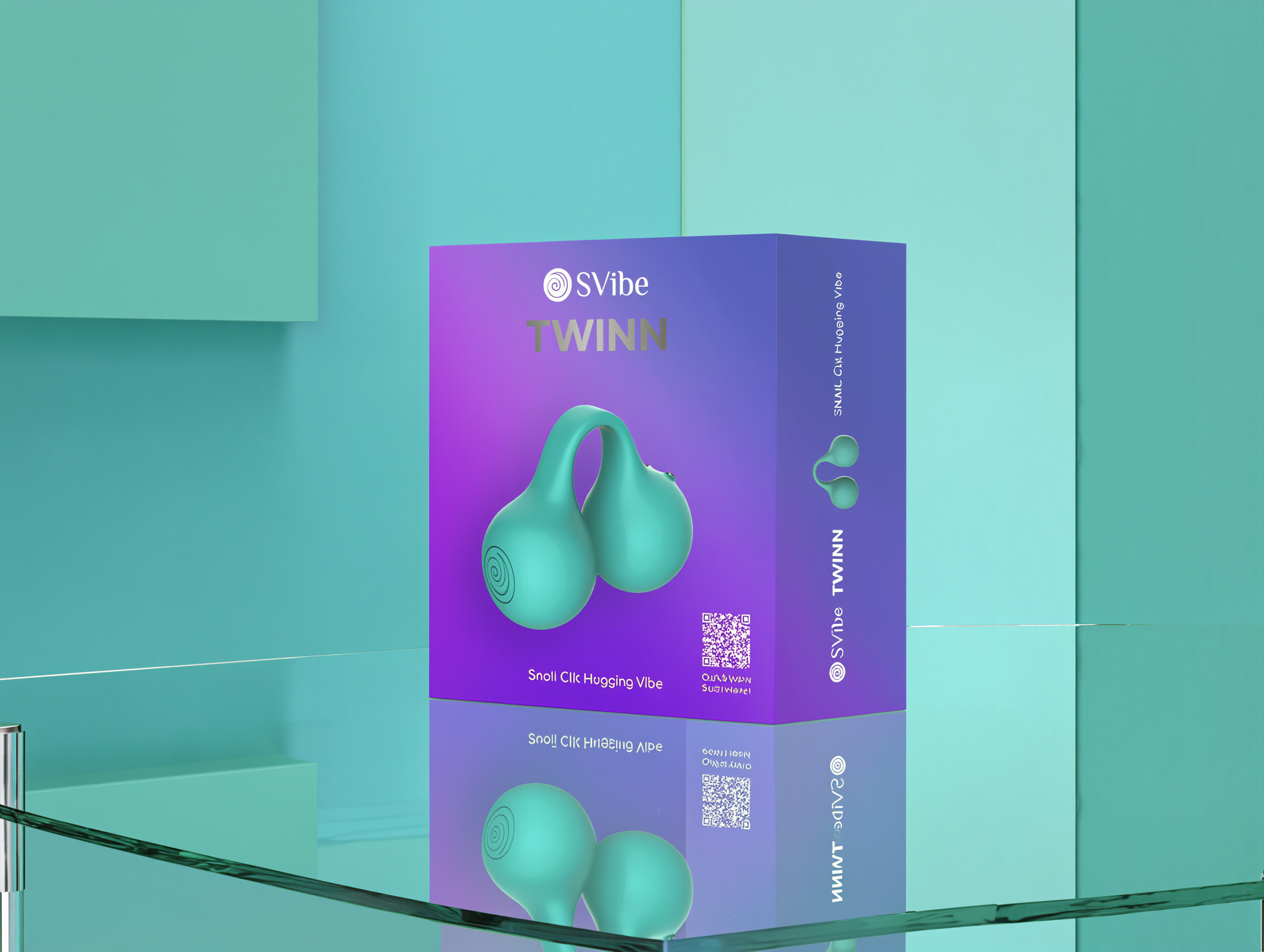 SVibe Snail Twinn Finger Vibrator Cherry