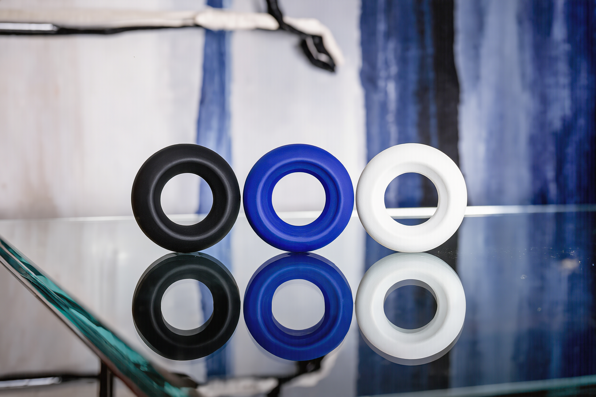 Stay Hard Donut Rings 3-Piece Cockring Set Assorted Colors