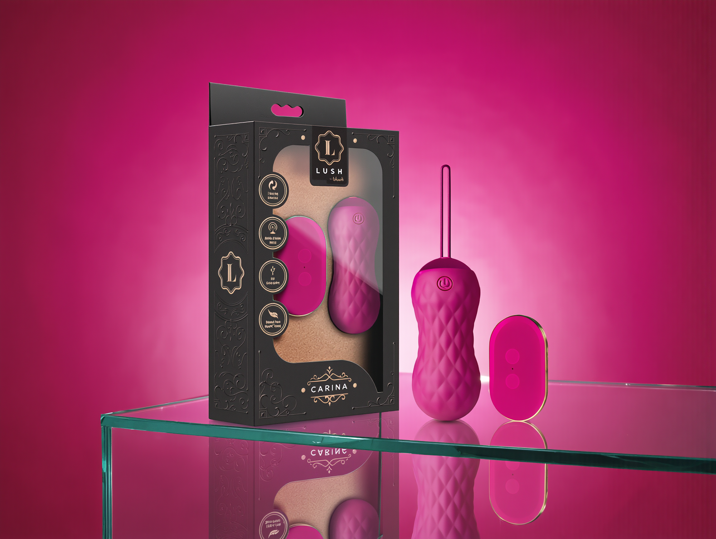 Blush Lush Carina Rechargeable Remote-Controlled Silicone Egg Vibrator Velvet