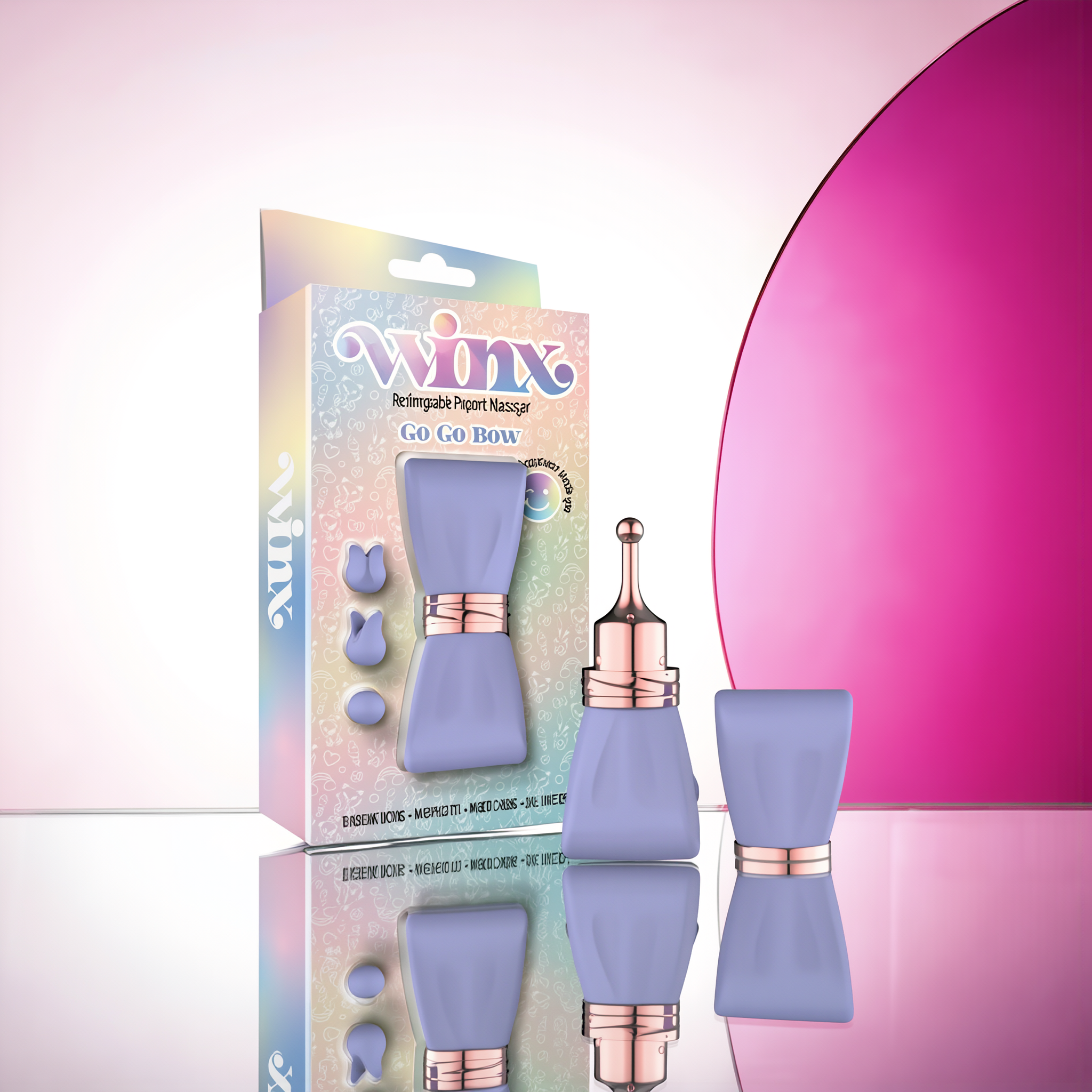 WINX GoGo Bow Pinpoint Massager with Attachments