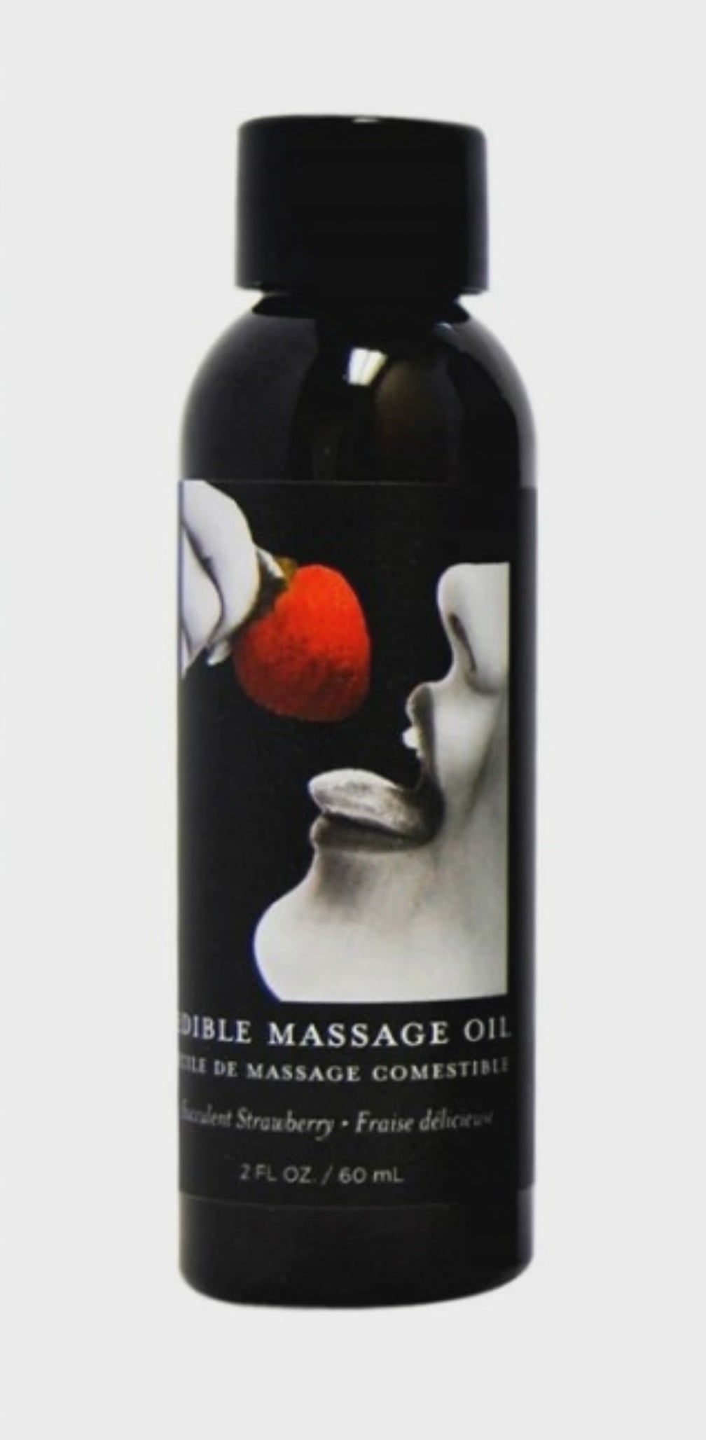 Earthly Body Edible Massage Oil Succulent Strawberry 8oz