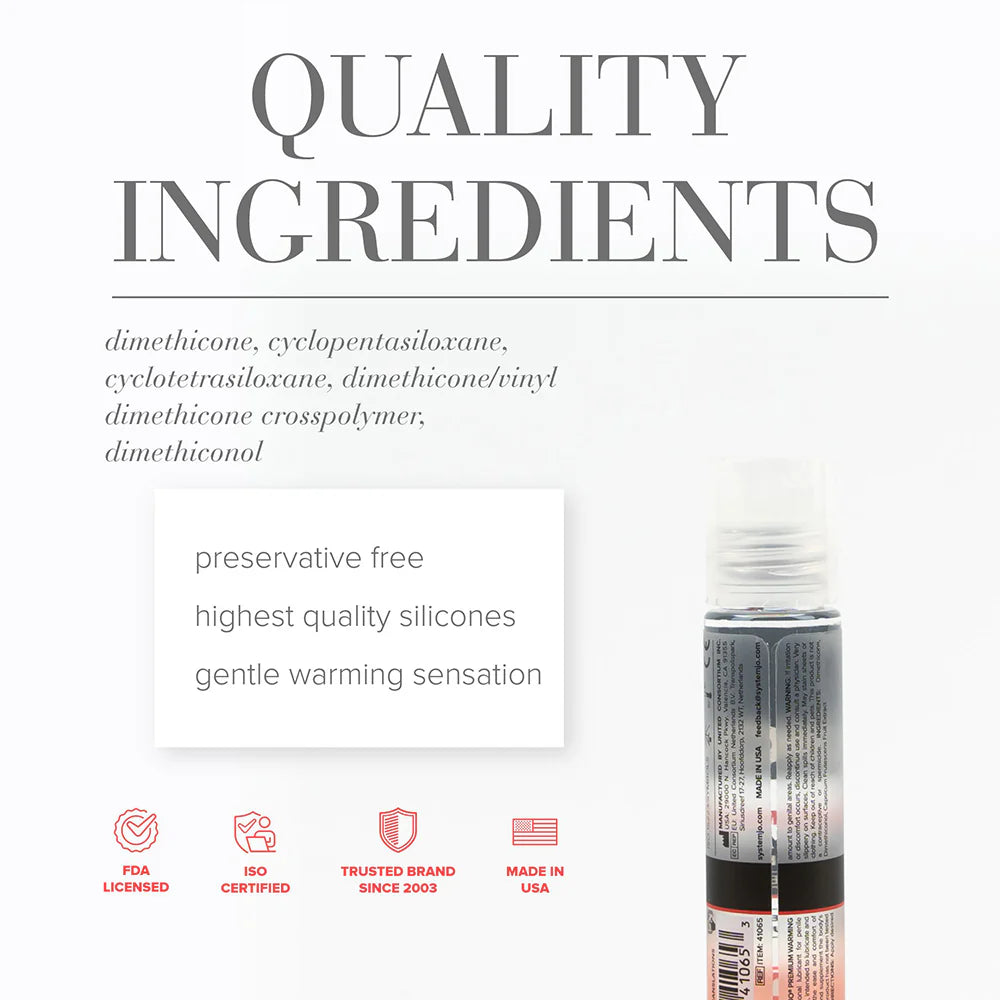 JO Premium Anal Warming Silicone-Based Lubricant 2 oz.